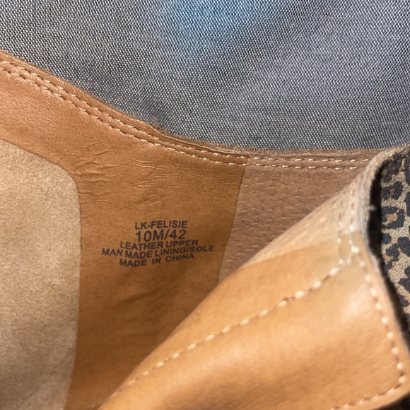 Lucky Brand Felisie waterproof suede leather fringe bootie women's size 10 - Picture 7 of 9